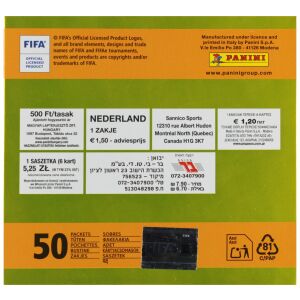 PANINI 2026 FIFA365 ADRENALYN XL 6 KÁRTYA