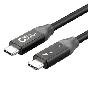 Cablu MicroConnect Premium Thunderbolt 3, 2M, Fără halogen, 240W USB tip C Male/Male, viteze de transfer de date de până la 20Gbps, suportă PCI Express Gen 3 145232393 - Cabluri Thunderbolt