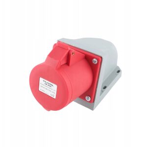 Plastrol GN-432S 4p - 32A fix erősáramú aljzat 145232642 - Ipari csatlakozó