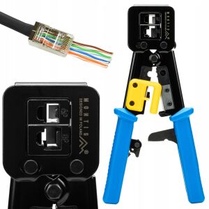 Átmenő RJ45 csatlakozó-kábelprés Montis MT178