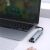 Qoltec 5 az 1-ben USB-C Hub Adapter laptophoz csatlakoztatva