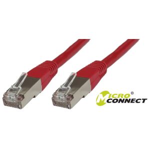 MicroConnect F/UTP CAT6 15m Piros külső PVC burkolat: Fóliás árnyékolás 4x2xAWG 27 CCA 145232962 - UTP kábel