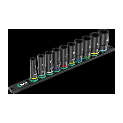 Wera 8790 Nuss-Magnetleiste B Deep Impaktor 1, 3/8, 10teilig 145233203