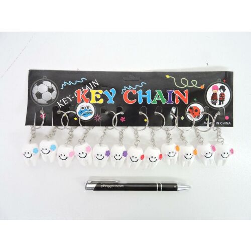 AST. 12 db kulcstartó színes fogakkal, 6 szín, fol. 145233209