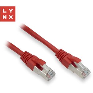 LYNX FTP javító kábel Cat5e PVC, CCA, 0,3m, piros (csomag 10 darabot tartalmaz) 145233247 - FTP kábel