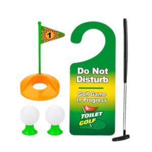 WC Zsák Golf Játék Készlet WC Deszka Labda Ajtó Akasztó