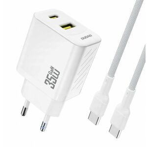 Dudao A27 MaxC 35W hálózati töltő + USB-C kábel - fehér