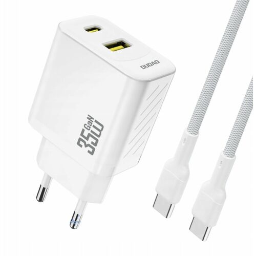 Dudao A27 MaxC 35W hálózati töltő + USB-C kábel - fehér