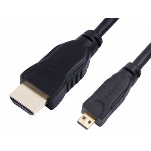 MicroConnect HDMI 2.0 A-D kábel, 3m aranyozott csatlakozó Ethernet-támogatással és dupla árnyékolással. 4K @60Hz 145233776 - HDMI kábel