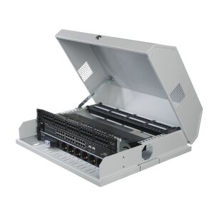 EFB 19" falaszt 3HE függőleges +5HE vízszintes, szürke