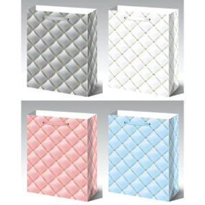 Pung de cadou grilaj auriu mare 145234127 - Ambalaje cadouri