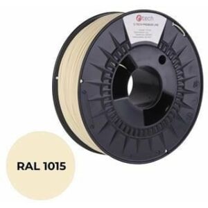 C-TECH Nyomtatószál (filament) PREMIUM LINE, PLA, világos elefántcsont, RAL1015, 1,75mm, 1kg 145234788 - Nyomtató & Szkenner