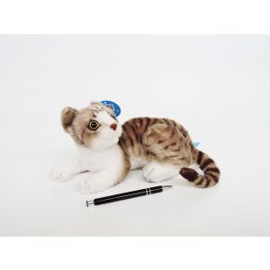 Kot biało-szary 30cm 145235102 - Plusz