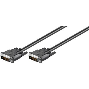 MicroConnect kábel DVI-D - DVI-D 1m fekete (MONCCS1) 145235106 - DVI kábel