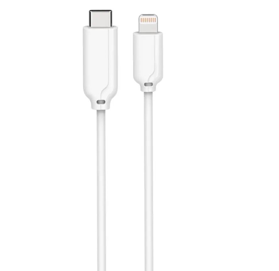 Cablu MicroConnect USB-C Lightning MFI 1M 8Pin Lightning-USB Type C Alb Compatibil cu Încărcarea Rapidă Apple și Adaptoarele de Putere USB-C PD
