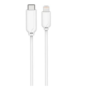 Cablu MicroConnect USB-C Lightning MFI 1M 8Pin Lightning-USB Type C Alb Compatibil cu Încărcarea Rapidă Apple și Adaptoarele de Putere USB-C PD 145235181 - Cabluri Lightning