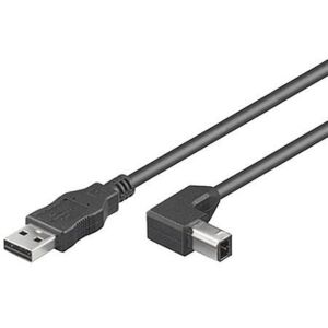 MicroConnect USB2.0 A-B 3m M-M szögletes 145235185 - Kábel