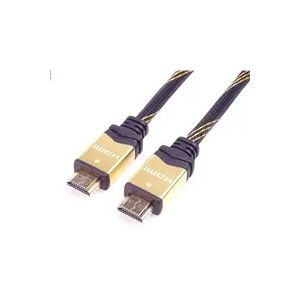 PREMIUMCORD HDMI 2.0 High Speed + Ethernet kábel HQ, aranyozott csatlakozók, 0,5m 145235424 - HDMI kábel