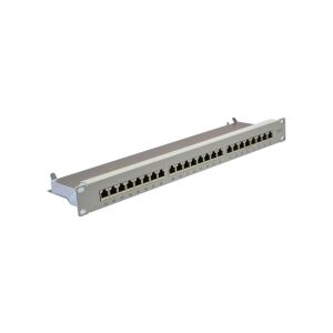 VALUE Keresztpanel Patch Panel Kat.6 24 port STP szürke