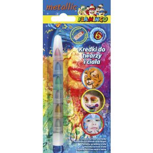 Creioane de machiaj metalizate 6 culori 145235752 - Vopsele pentru fata