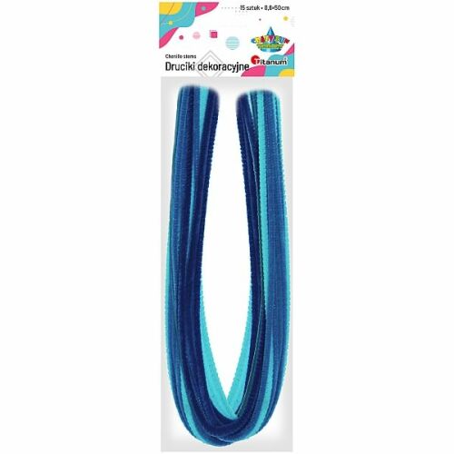 15 db-os díszszálas készlet, Titán, 0,6x50 cm, Tarka kék 145235889