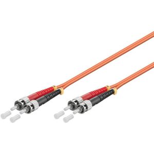 MicroConnect ST/UPC-ST/UPC 0,5 m OM2 MM Duplex LSZH OD: 2mm, 0.3dB Narancssárga 145236733 - Kábel