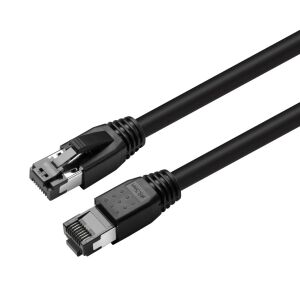 MicroConnect CAT8.1 S/FTP 7,5m Fekete árnyékolt hálózati kábel LSZH, AWG 24 145236951 - FTP kábel