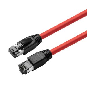 MicroConnect CAT8.1 S/FTP 7,5m Piros árnyékolt hálózati kábel LSZH, AWG 24 145236958 - FTP kábel