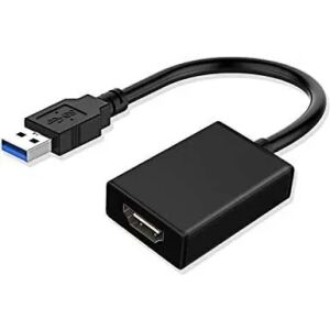 MicroConnect USB 3.0 - HDMI videókártya Windows/macOS támogatás Max. felbontás 1920* 1080p @60Hz, fekete 145237010 - HDMI átalakító
