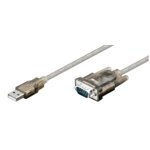 MicroConnect USB2.0 - Serial DB9 M-M, 1,5m z chipsetem Prolific Najnowsze aktualizacje sterowników oprogramowania można znaleźć na stronie www.prolific.com.tw 145237131 - Przekształcanie