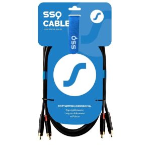 SSQ RCARCA3 - Kabel 2xRCA- 2xRCA 3 metrowy 145237425 - Kabel