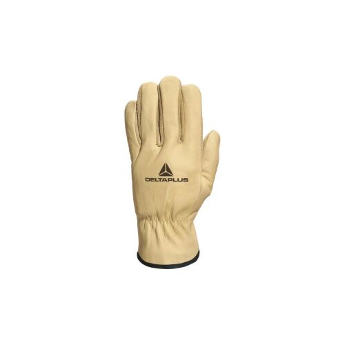 Handschuhe aus Rindsleder, wasserdicht, handgenarbtes Kuhleder, Rückseite: Camel, Farbe: Größe 10 MAINFIB49 145237469