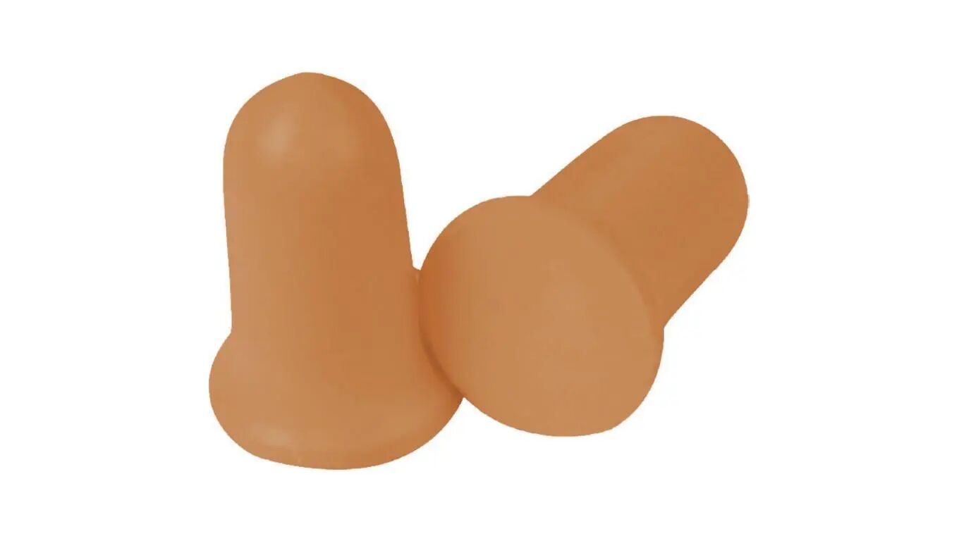 Opakowanie dystrybucyjne 200 par jednorazowych odblaskowych wkładek przeciwhałasowych z poliuretanu - snr34db kolor pomarańczowy