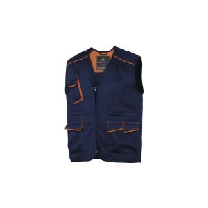 Kék-narancs M méretű, sok zsebes, poliészter és pamut munkamellény M6GIL M6GILBMTM