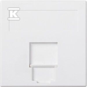 Simon Connect Płytka S500 1x RJ cu capac de protecție universal alb pur 50000085-030 145237709 - Conectori și mufe