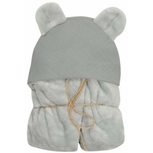 MATEX Kocyk KOALA MUSLIN z kapturkiem 95x95 cm [TB0444_04] 145237682 - Paturici bebe