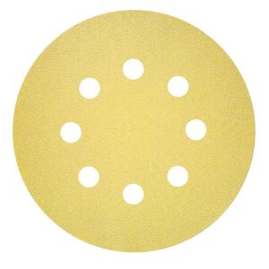 KRĄŻEK 125mm C450  gr.150, 50szt. 8 OTWORÓW 145237806 - Papier ścierny