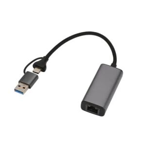 Karta sieciowa MicroConnect USB-C/A do RJ45 2,5G 145237879 - Karta sieciowa