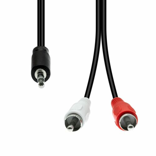 ProxTend 3-Pin to 2 x RCA kábel F-F Fekete 1,5M 145237993