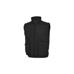 Többzsebes mellény poliészter/pamut SIERRA2, szín: fekete, méret: 3XL / SIER2NO3X