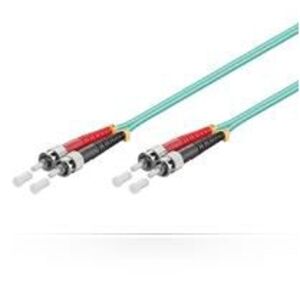 MicroConnect ST/UPC-ST/UPC 0,5 m OM3 MM Duplex LSZH OD: 2mm, 0.3dB Aqua 145238043 - Kábel