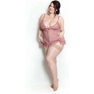 Kabaretki samonośne Kixies Samantha rozm C beż 145238074 - Pończochy damskie