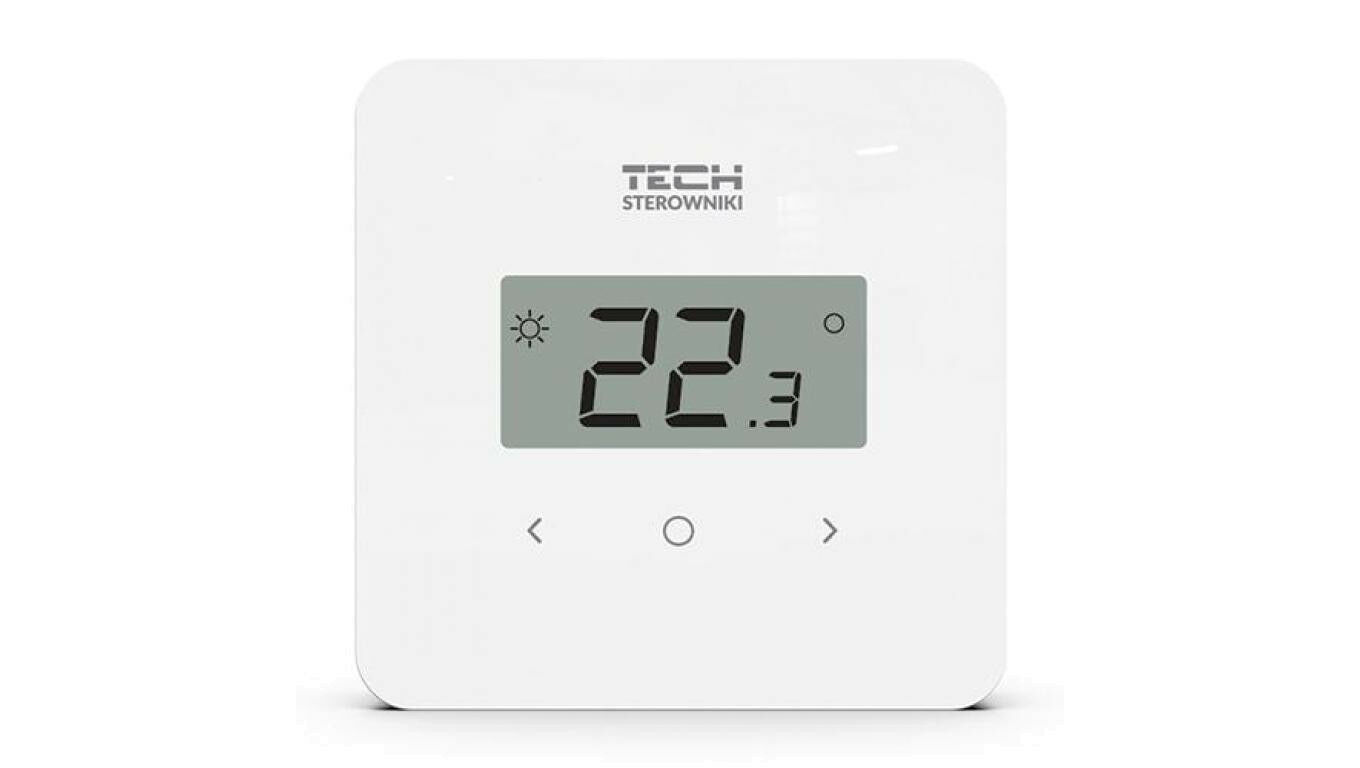 Regulator de cameră cu fir Tech R-12B pentru benzi dedicate L-X și L-12, alb STR12BWH