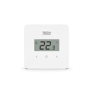 Regulator de cameră cu fir Tech R-12B pentru benzi dedicate L-X și L-12, alb STR12BWH 145238134 - Termostat de ambient