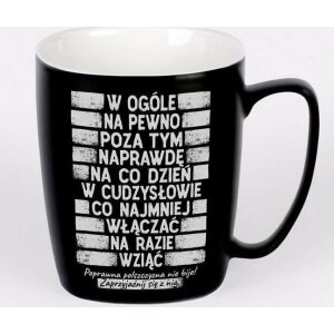Nadwyraz.com Kubek ceramiczny czarny matowy Parszywa 10 (494121) - 5901005002509 145238340 - Cani