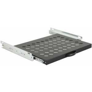 Lanview D=600 PÓŁKA PRZESUWNA CZARNA 145238832 - Akcesoria do szafy Rack