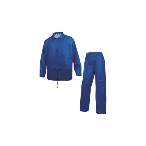 Esőkabát és nadrág szett PVC bevonatos poliészterből kék színű L méret CORPEN400BRGT 145239036