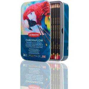 Derwent Chromaflow 36 színes ceruza fém dobozban 145239193 - Írószer