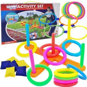 WOOPIE szett 3 az 1-ben Serso Playing Class Cornhole Throw To Target tasakokhoz 145240054 - Szabadtéri ügyességi játék