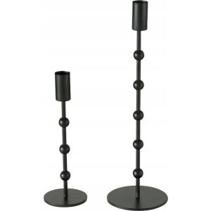 Boltze Metal gyertyatartó Kimberly, 2 db, fekete színű 145240557 - Gyertyatartó